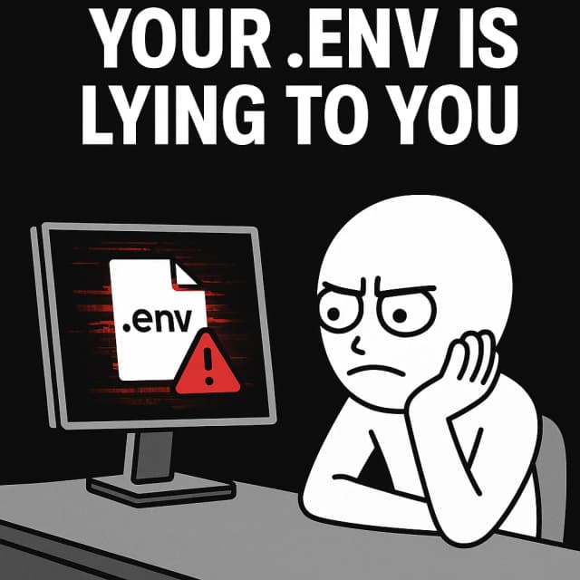 Why I Built pushenv - Article thumbnail about Sharing environment variables sounds simple until 